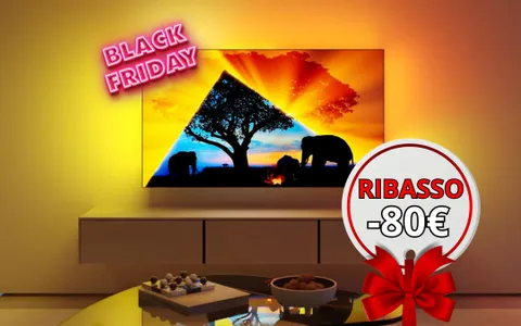 Philips Ambilight 4K da 55 pollici: L'UNICA TV con LUCE SUL RETRO (sconto Black Friday)