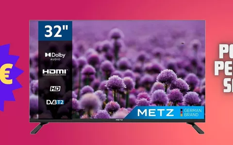 Miglior intrattenimento con TV Metz a soli 119€: 32 pollici e Dolby Audio