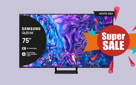 Oggi risparmi 1.000 euro sulla Smart TV Samsung da 75 pollici: offerta bomba