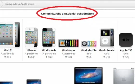 Apple pubblica la sanzione ricevuta dell'antitrust italiano