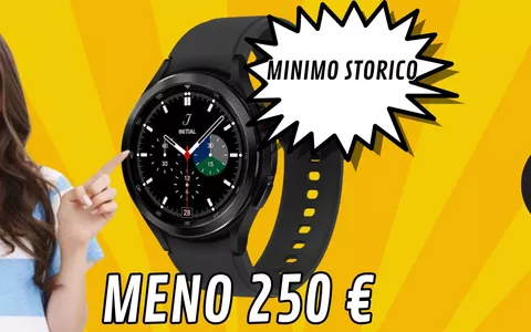 Samsung Galaxy Watch4 Classic: sempre più giù! Sconto esagerato MENO 250 euro!