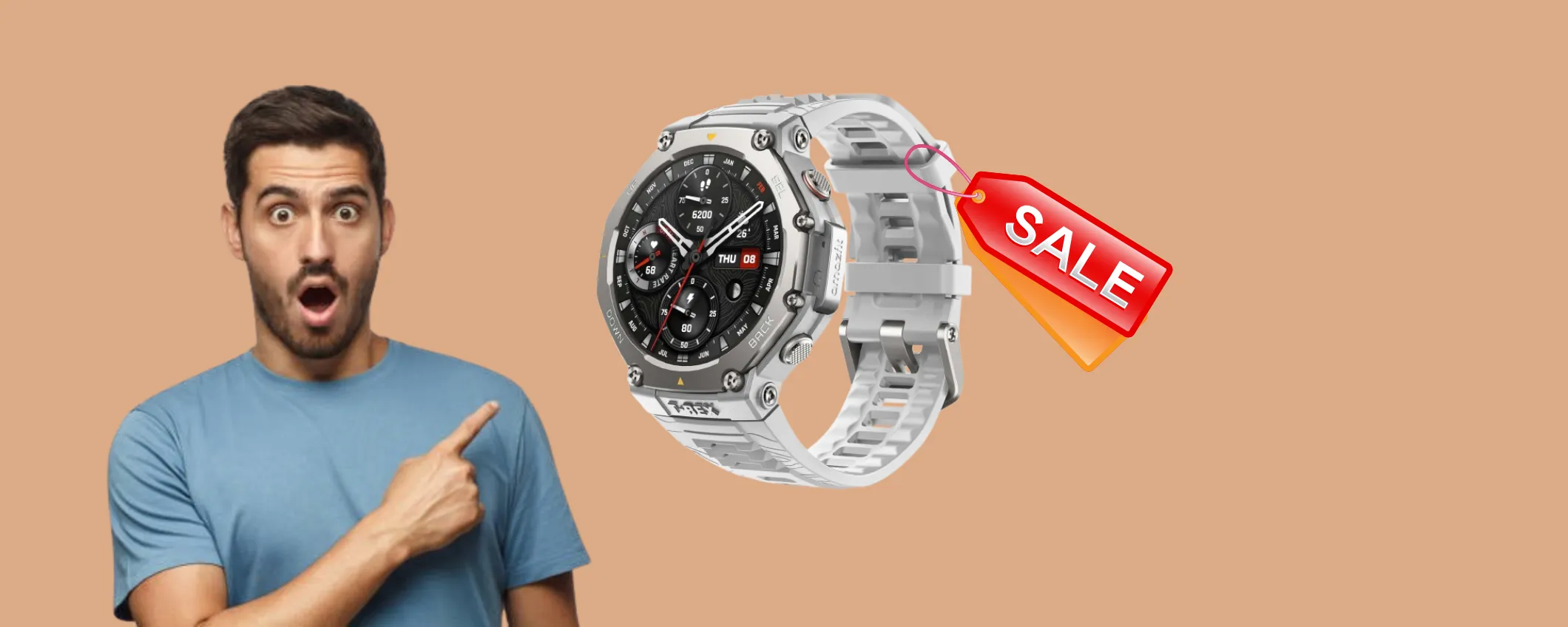 Amazfit T-Rex 3: lo smartwatch super resistente in svendita su Amazon