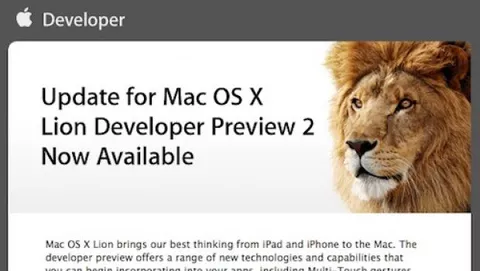 Rilasciato un nuovo update di Mac OS X Lion agli sviluppatori