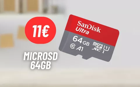 Aggiungi 64GB di storage ai tuoi devices con la microSD SanDisk a 11€