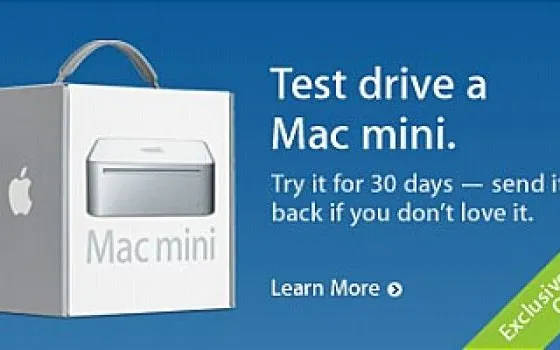 Cancellato il Mac mini Test Drive!