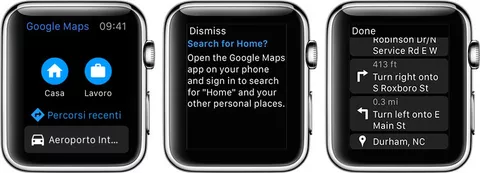 Google Maps su Apple Watch: ottenere indicazioni stradali e telefoniche