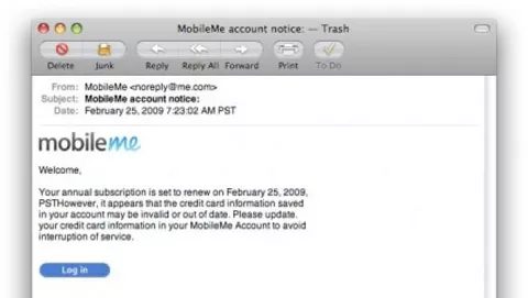 Il phishing colpisce gli utenti MobileMe