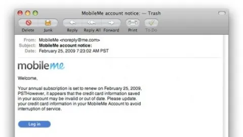 Il phishing colpisce gli utenti MobileMe