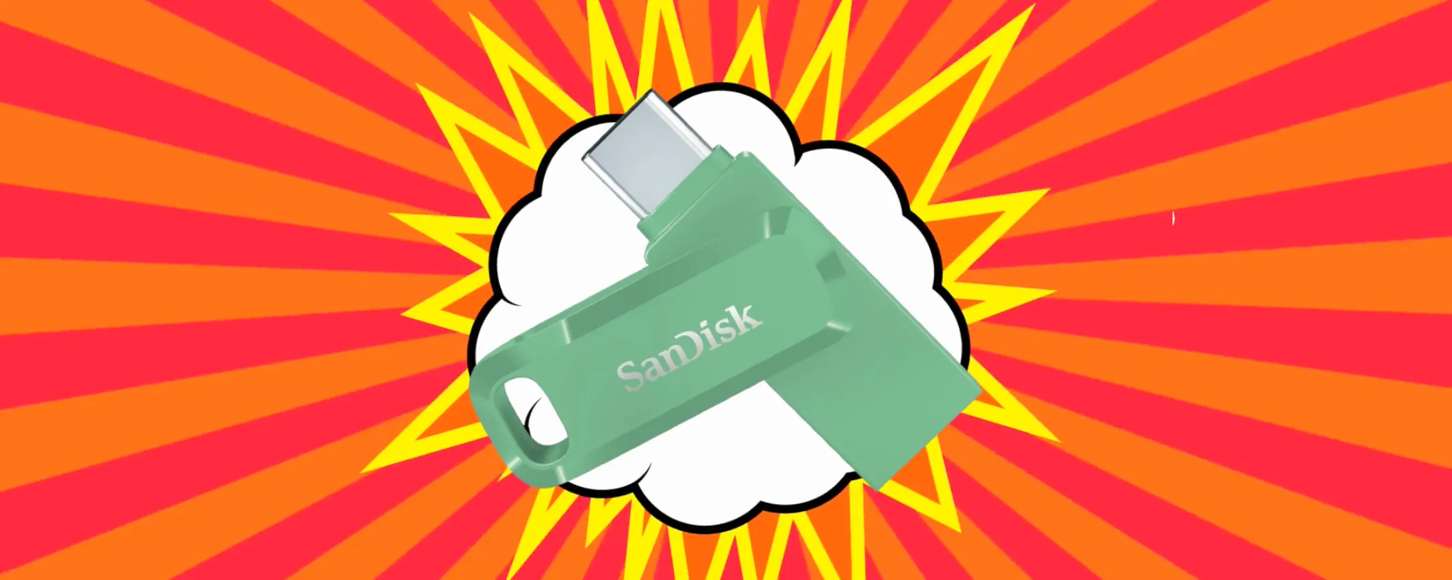 SanDisk Ultra Dual Drive Go: 128GB di storage extra a soli 17€