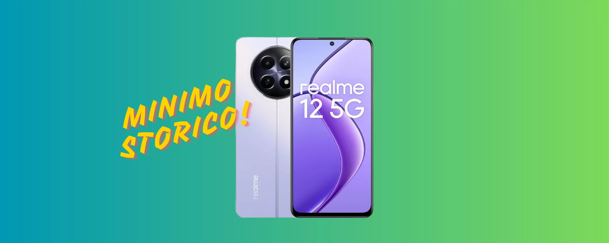 PREZZO MINIMO STORICO per il Realme 12: ULTIMISSIMI a disposizione