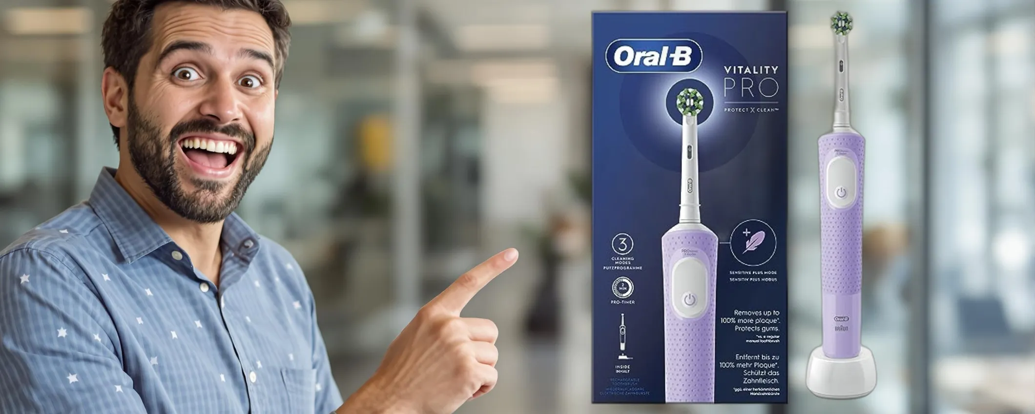 Spazzolino elettrico Oral-B Vitality Pro: igiene impeccabile a soli 27€