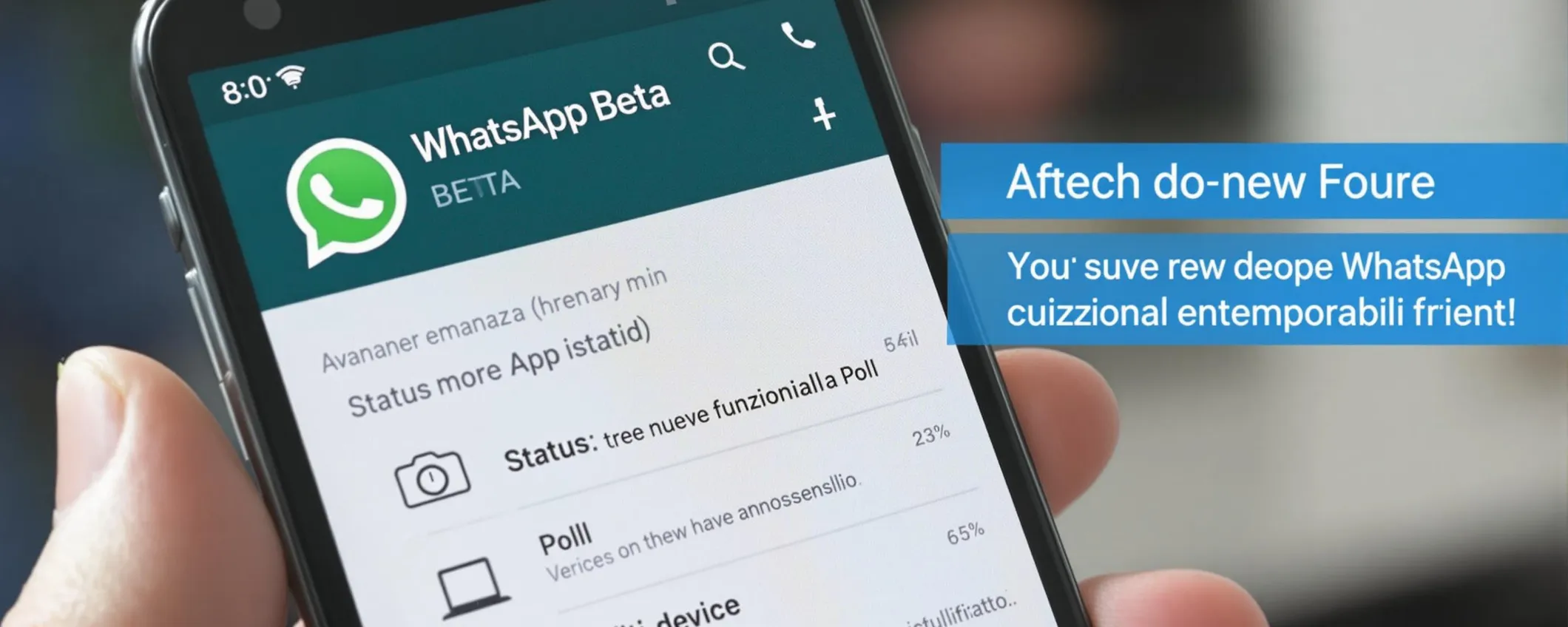 WhatsApp Beta: tre nuove funzionalità in arrivo per gli utenti