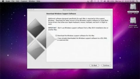Piccole novità per Boot Camp in Mac OS X 10.6.6