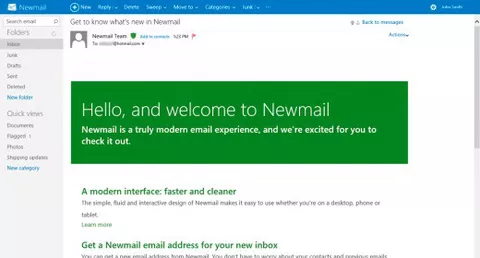 Microsoft Hotmail, aggiornamento in stile Metro