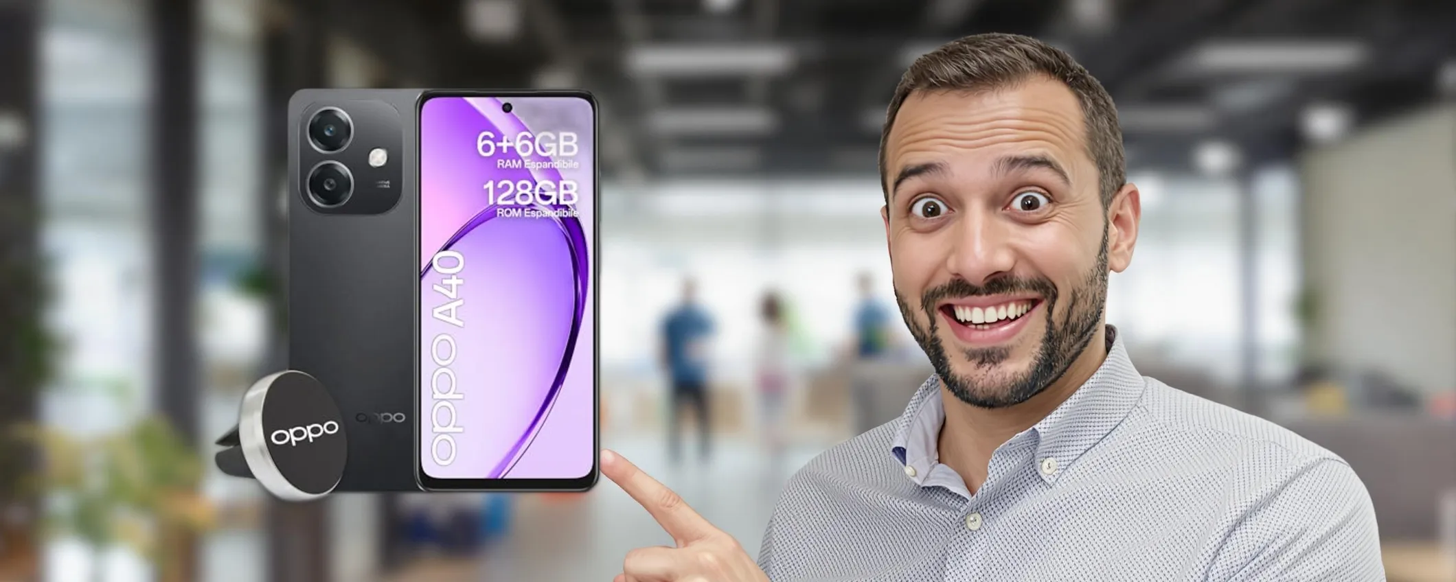 Porta a casa lo smartphone di ultima generazione OPPO A40 con una spesa MINIMA