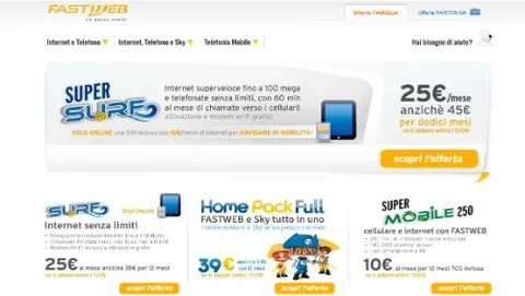 Fastweb: la nuova offerta Internet per la clientela residenziale