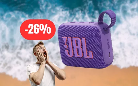 Sarà festa ovunque con la cassa JBL GO4 impermeabile al 26% di sconto