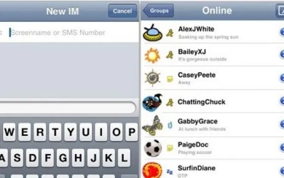 Le novità di AIM 2.0 su iPhone