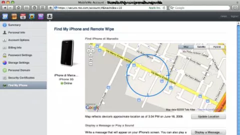 Prova su strada di Find My iPhone!