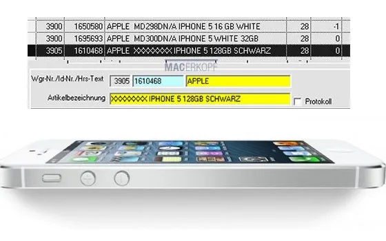 iPhone 5 da 128 GB nell'inventario di Media Markt