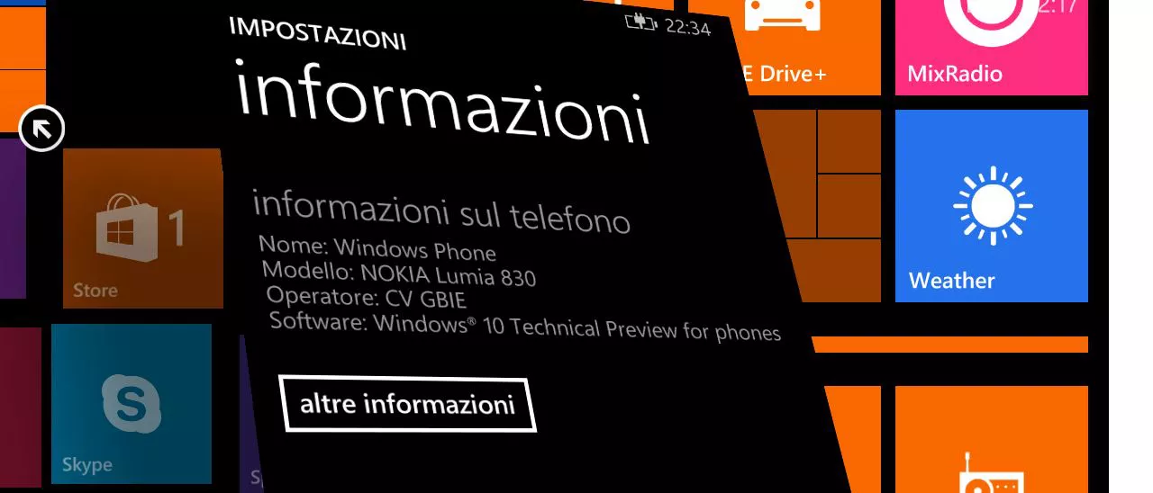 Windows 10: la prossima Tech Preview su più Lumia