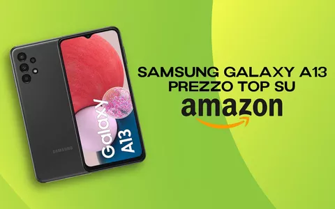 Il Samsung Galaxy A13 con display FHD+ oggi costa POCHISSIMO su Amazon: meno di 170€