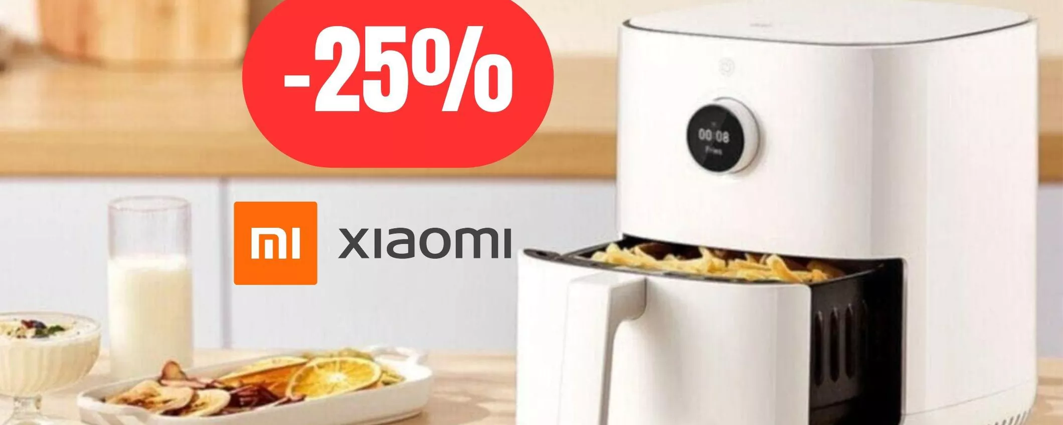 D'estate cucina con la friggitrice ad aria Xiaomi: in PROMOZIONE oggi su Amazon