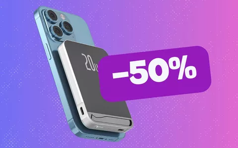 Questa powerbank è super portatile ed è in sconto del 50%