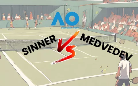 Come guardare Sinner contro Medvedev in streaming dall'estero