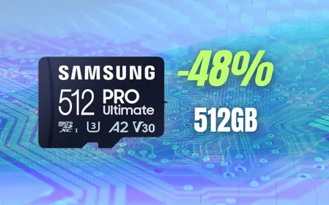 microSD Samsung da 512GB al 48% di sconto su Amazon
