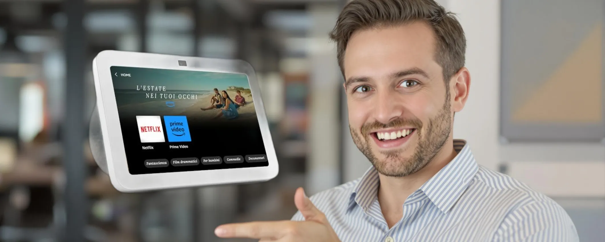 Echo Show 8 a prezzo shock con le Offerte di Primavera Amazon