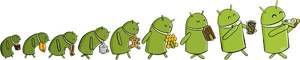 L'evoluzione di Android, artwork di Manu Cornet