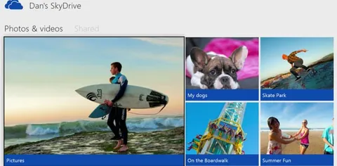 Xbox One, condivisione foto e video su SkyDrive