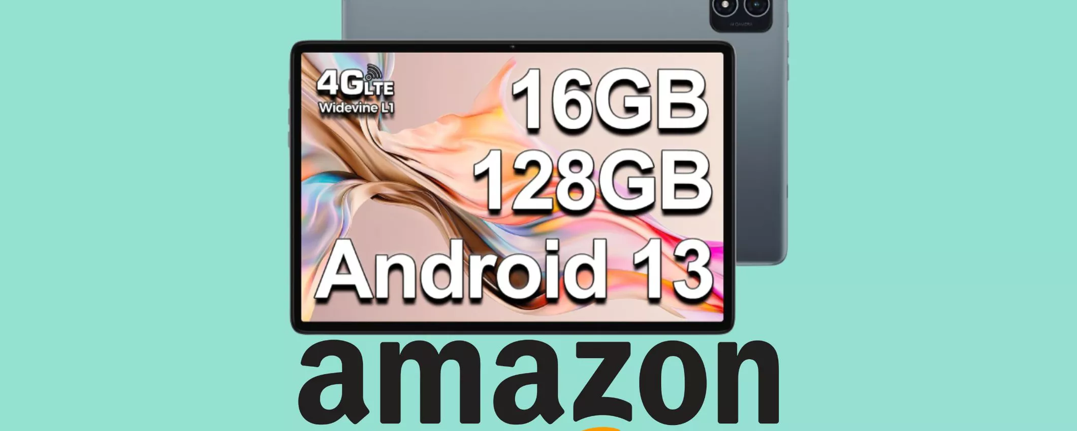 Il Tablet con Android 13 PIU' VENDUTO su Amazon a MINI PREZZO