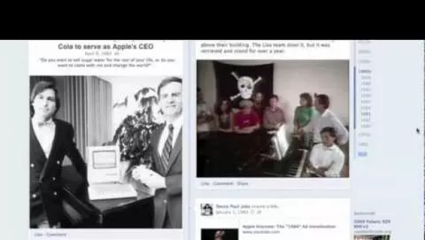 La vita di Steve Jobs in una Timeline di Facebook