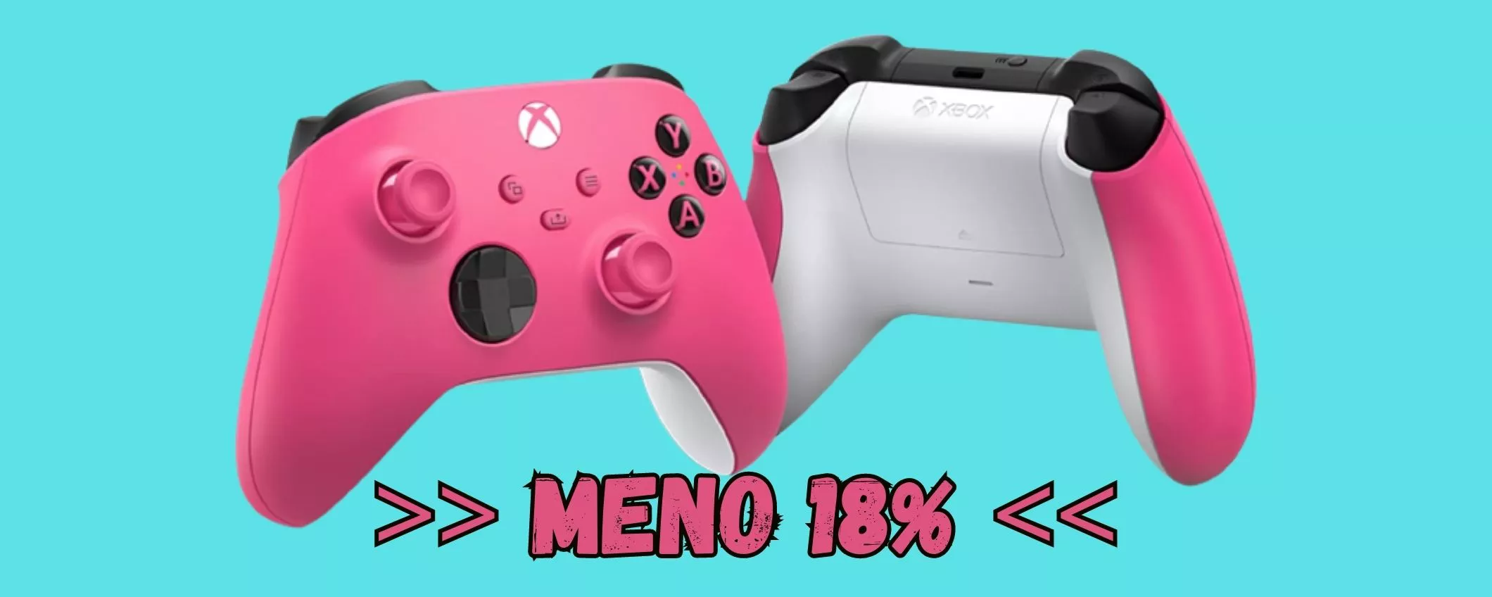 Rosa è bello! MENO 18% controller Xbox wireless ufficiale!