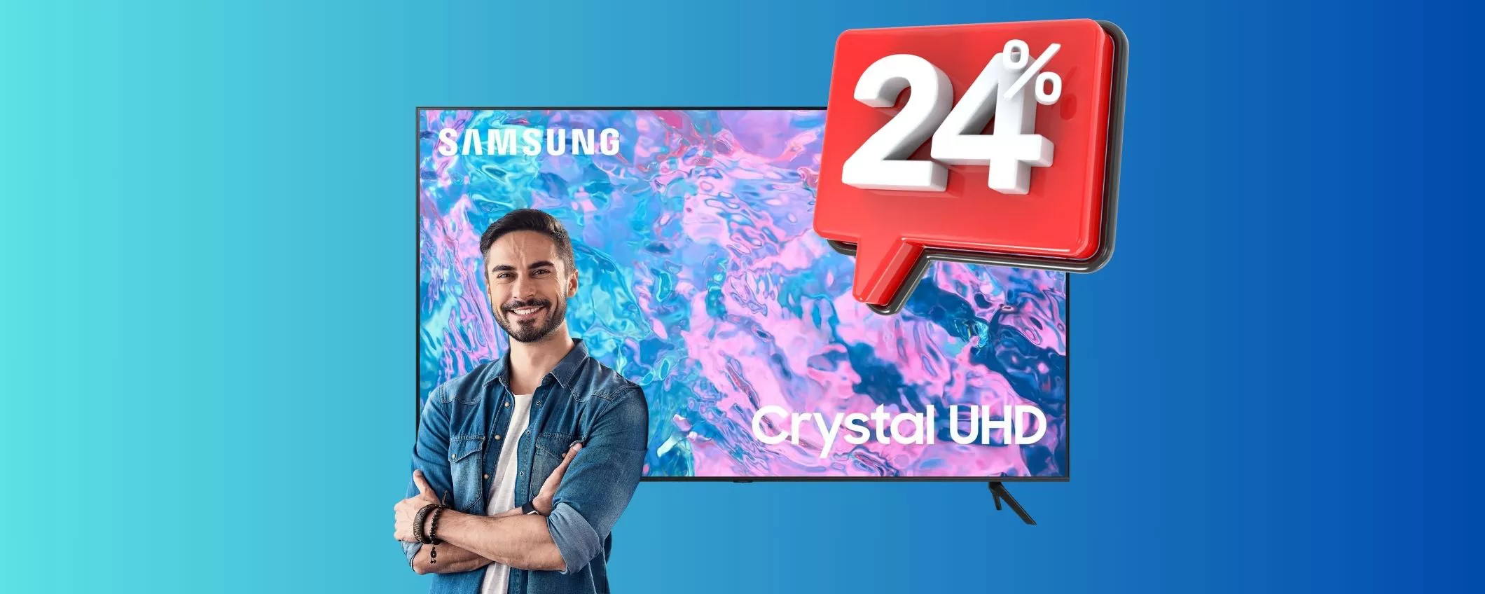 Samsung TV Crystal da 43 pollici: l'offerta da NON PERDERE!