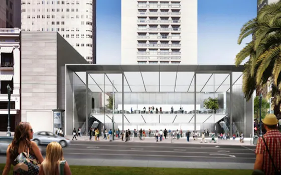 Apple Store, giganteschi pannelli scorrevoli per il nuovo negozio di San Francisco