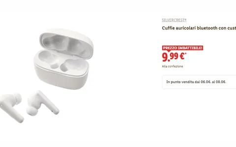 Lidl straccia tutti: auricolari Bluetooth a soli 9,99€, PREZZO INCREDIBILE!