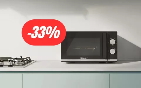 Cucina e riscalda in pochissimi secondi: forno a microonde Candy al 33% di sconto su Amazon