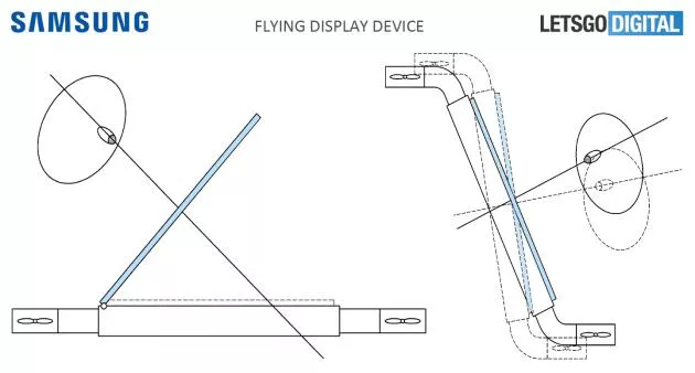 Samsung flying display