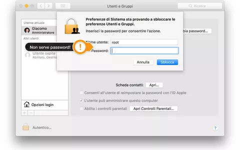 MacOS High Sierra, risolta la vulnerabilità di accesso senza password