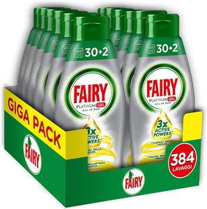 Fairy Gel detersivo per lavastoviglie: 384 lavaggi con sole 36€