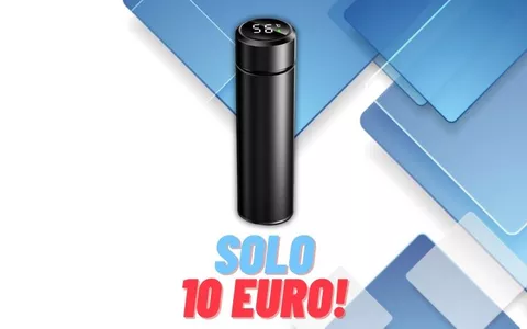 Borraccia termica digitale REGALATA a soli 10€: usa il coupon del 50%