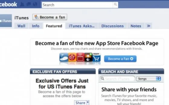iTunes integrerà Facebook Connect