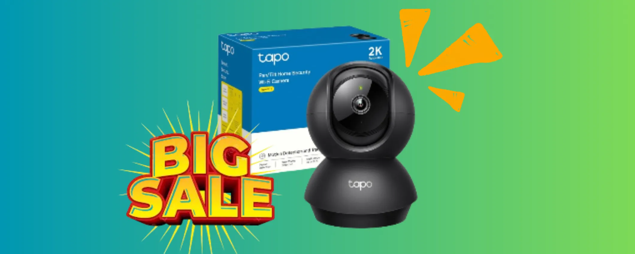 Telecamera Wi-Fi da interno Tapo a soli 22€: lo sconto schock è del -43%