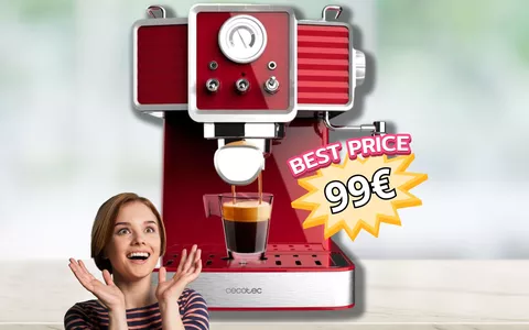 Espresso PERFETTO direttamente a casa tua a soli 99€: Macchina caffè Cecotec è qui!