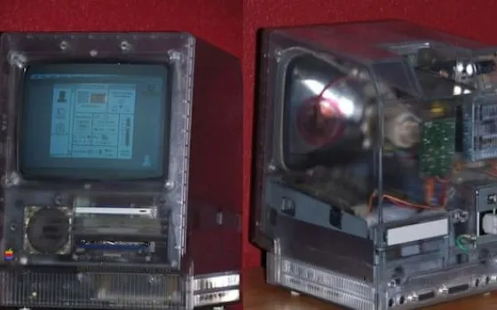 Un rarissimo Mac SE trasparente su eBay