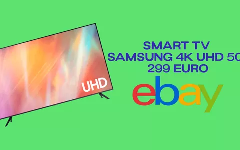 Samsung: SCONTO PAZZESCO di oltre 400€ sullo Smart TV Crystal 4K UHD da 50 pollici