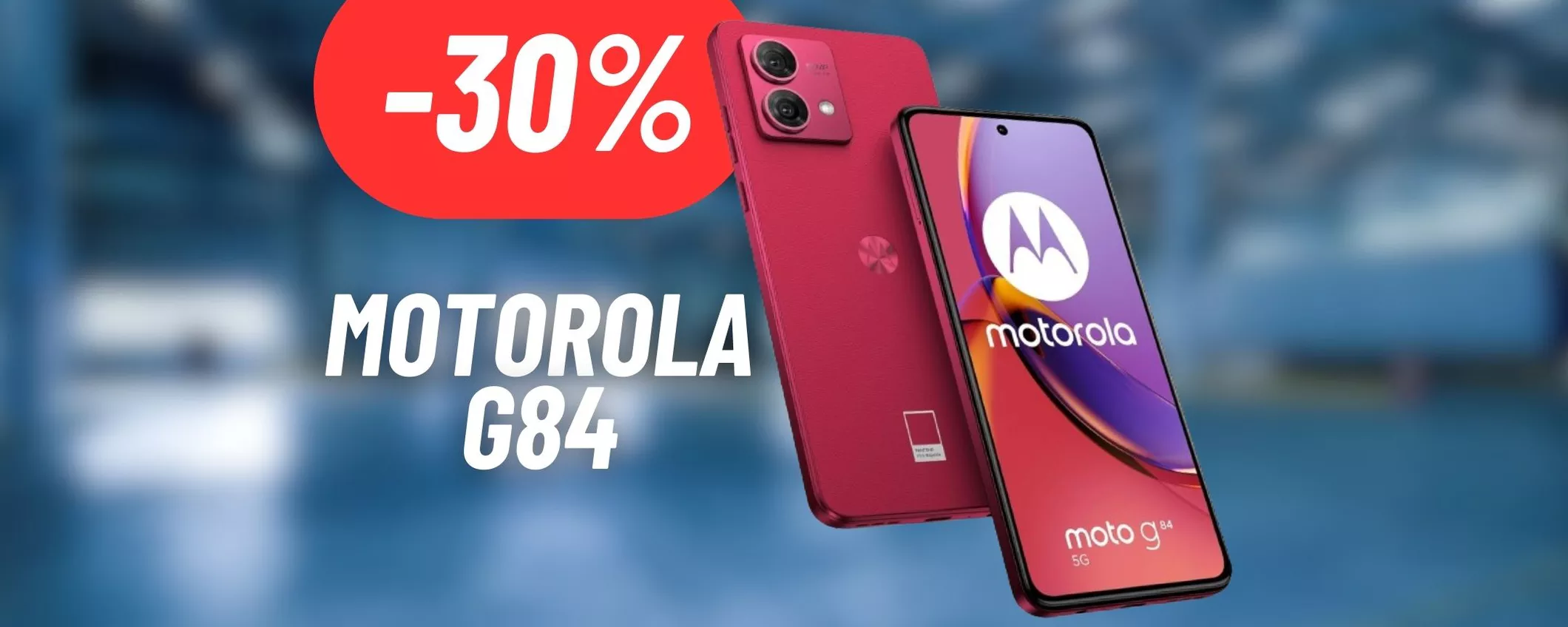 CALA A PICCO il prezzo del Motorola G84 con uno sconto del 30% attivo su Amazon